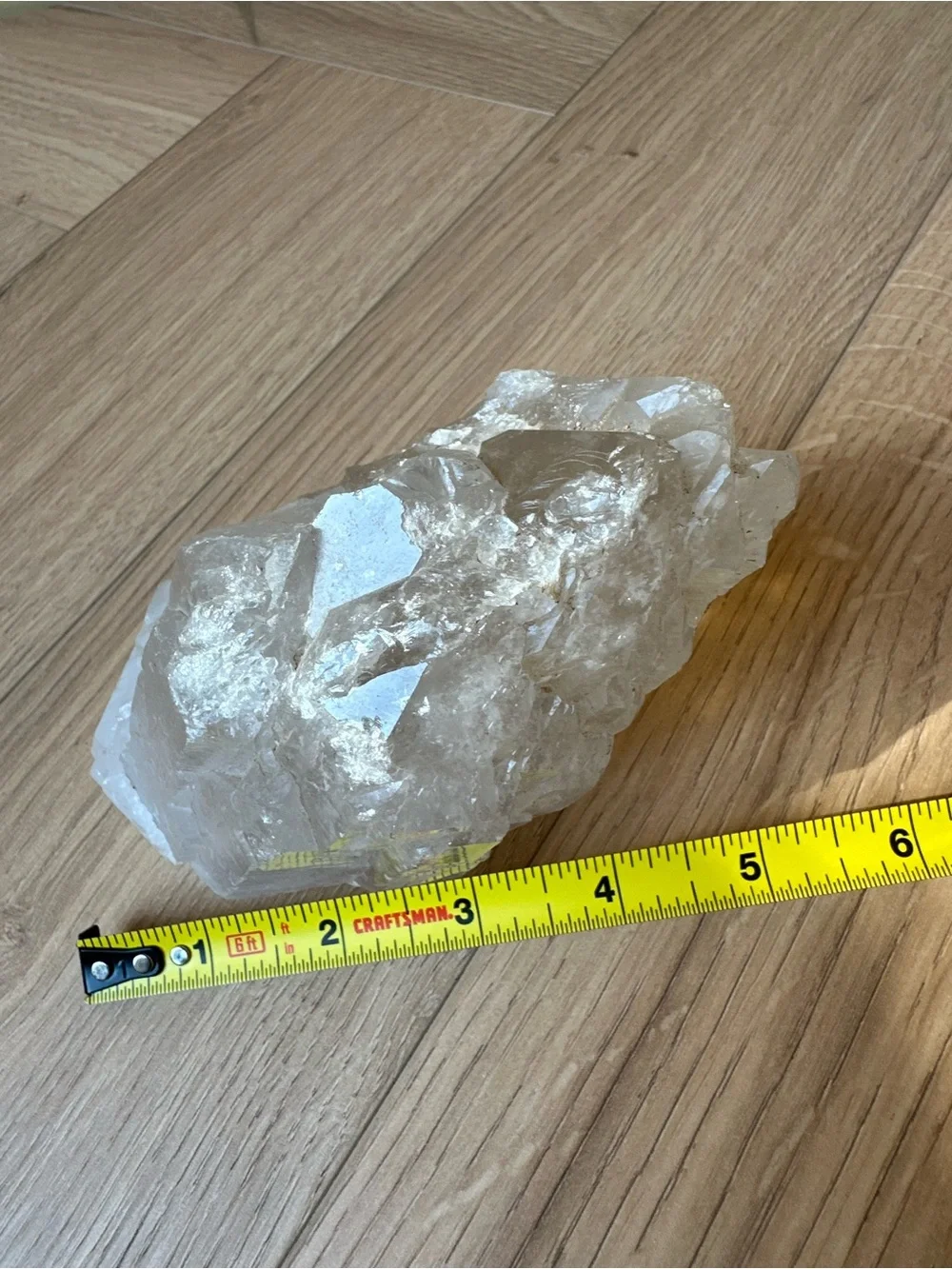 Large Clear Quartz Crystal- 6 inch
